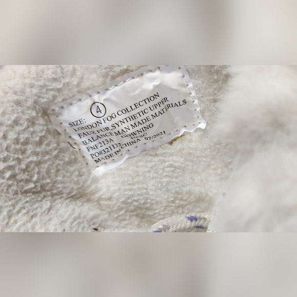 London Fog Girls Bell Court Warm Lined Boots- Iridescent/Silver - Picture 4 of 7